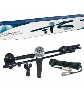 KIT DM-50 (PIE DE MICRO + MICRO + PINZA MICRO + CABLE 6 MTS)