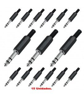 JACK MACHO ESTEREO (6,3mm) ABS