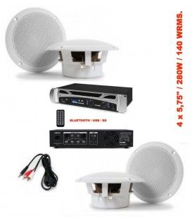 4 x 5,75" BLUETOOTH / USB / SD (280W / 140WRMS)  (VONYX)