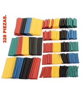 328 PIEZAS DE TERMORRETRACTIL (EN 5 COLORES)