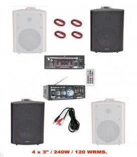 4 x 3 1/2" FM / USB / MANDO A DIST. (100W / 50WRMS)  (ADASTRA + SKYTRONIC) 
