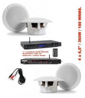 4 x 6,5" BLUETOOTH / USB / SD (360W / 180WRMS)  (OMNITRONIC + VONYX)