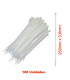 100 BRIDAS (250 x 3,6mm) Nylon Semi-Transparente.