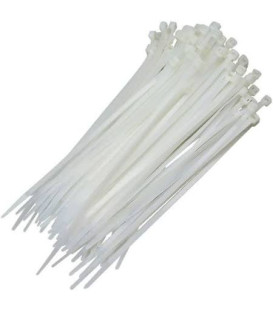 100 BRIDAS (150 x 2,5mm) Nylon Semi-Transparente.